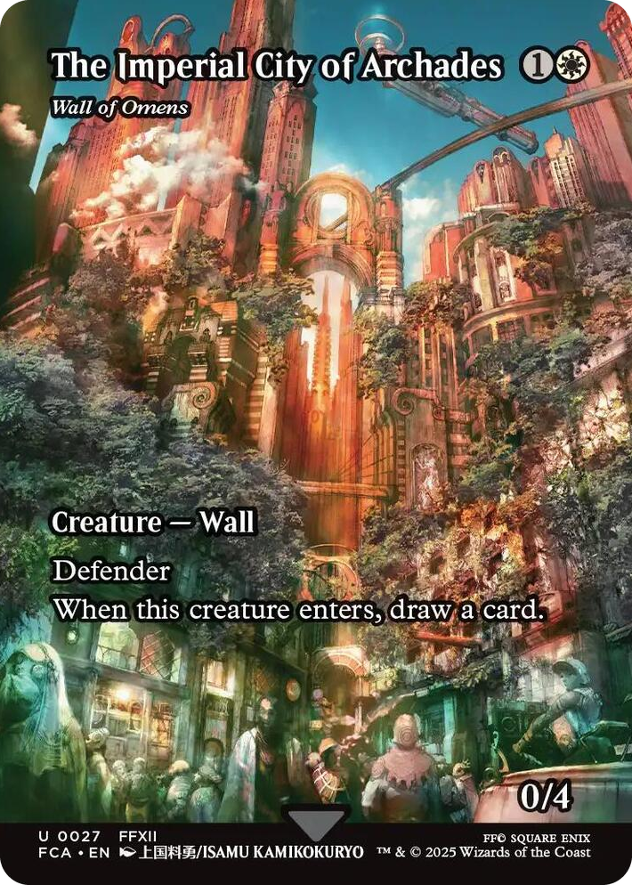 0027 The Imperial City of Archades - Wall of Omens (Showcase) U FINAL FANTASY: Through the Ages