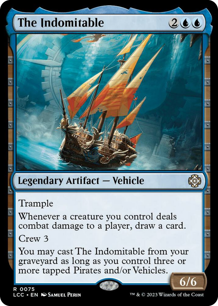 The Indomitable #75 R - Commander: The Lost Caverns of Ixalan Pokemon card