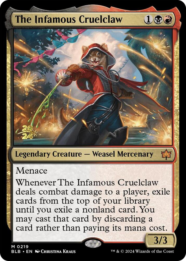0219 The Infamous Cruelclaw M Prerelease Cards
