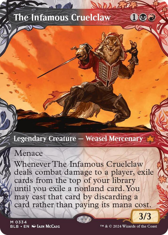 0334 The Infamous Cruelclaw (Showcase) M Bloomburrow