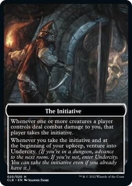 0020 The Initiative // Undercity Double-Sided Token T Commander Legends: Battle for Baldur's Gate