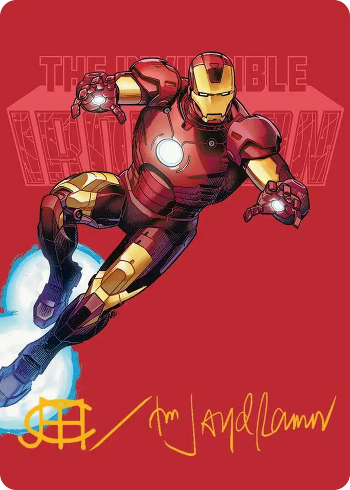 The Invincible Iron Man Art Card (Gold-Stamped Signature) #29 S - Art Series: Marvel Super Heroes Pokemon card