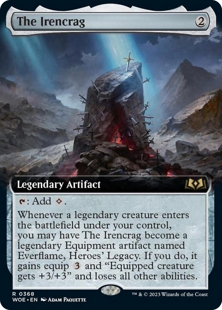 0368 The Irencrag (Extended Art) R Wilds of Eldraine