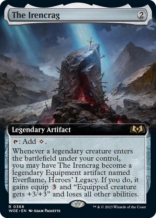 0368 The Irencrag (Extended Art) R Wilds of Eldraine