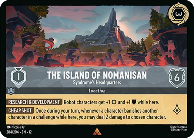 0204 The Island of Nomanisan - Syndrome's Headquarters Rare Wilds Unknown