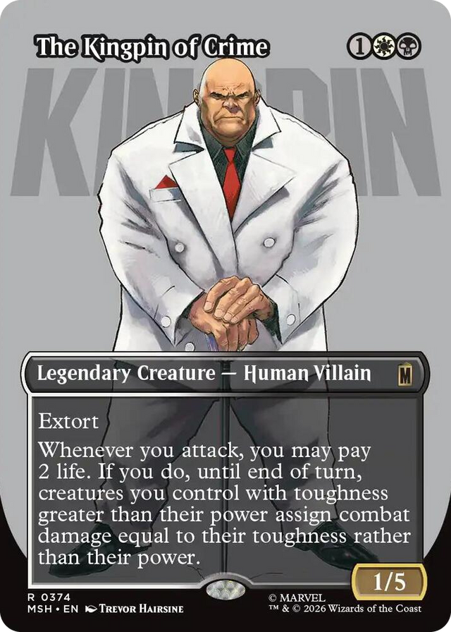0374 The Kingpin of Crime (Borderless) (0374) R Marvel Super Heroes