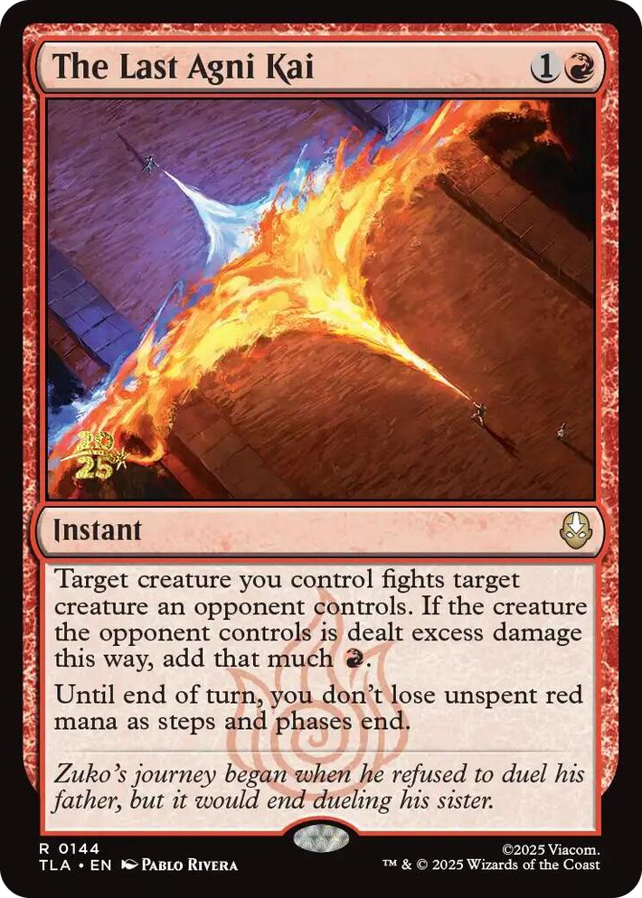 0144 The Last Agni Kai R Prerelease Cards