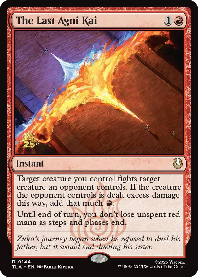 0144 The Last Agni Kai R Prerelease Cards