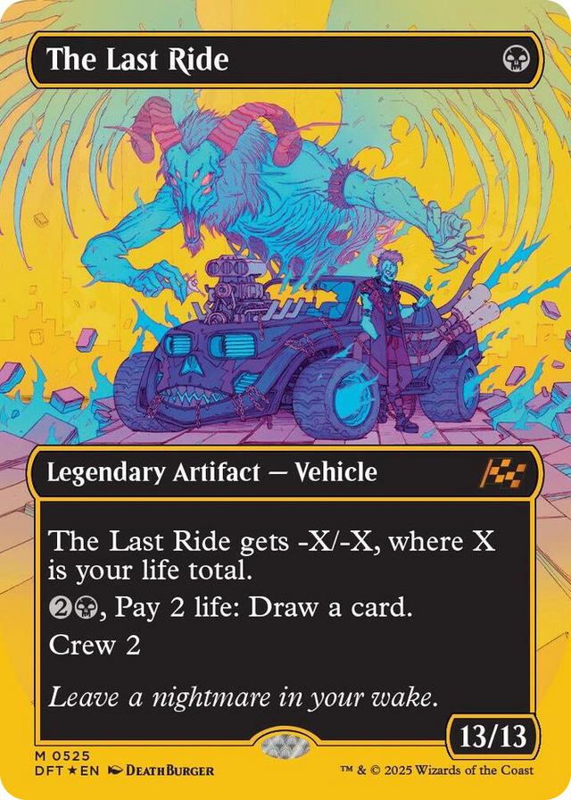 0525 The Last Ride (Borderless) (First-Place Foil) M Aetherdrift