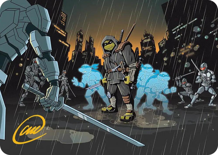 The Last Ronin's Technique Art Card (Gold-Stamped Signature) #23 S - Art Series: Teenage Mutant Ninja Turtles Pokemon card