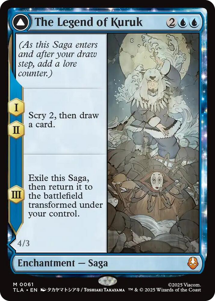 The Legend of Kuruk #61 M - The Last Airbender Pokemon card
