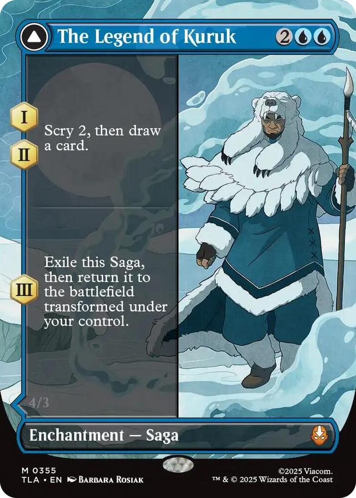 The Legend of Kuruk (Borderless) #355 M - The Last Airbender Pokemon card