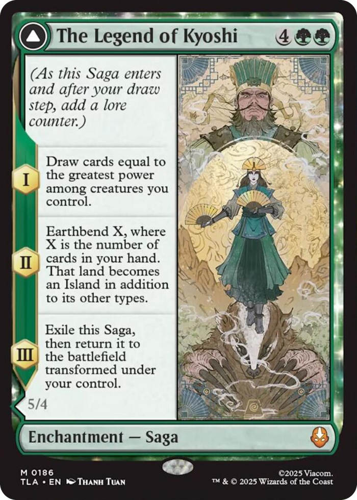 The Legend of Kyoshi #186 M - The Last Airbender Pokemon card