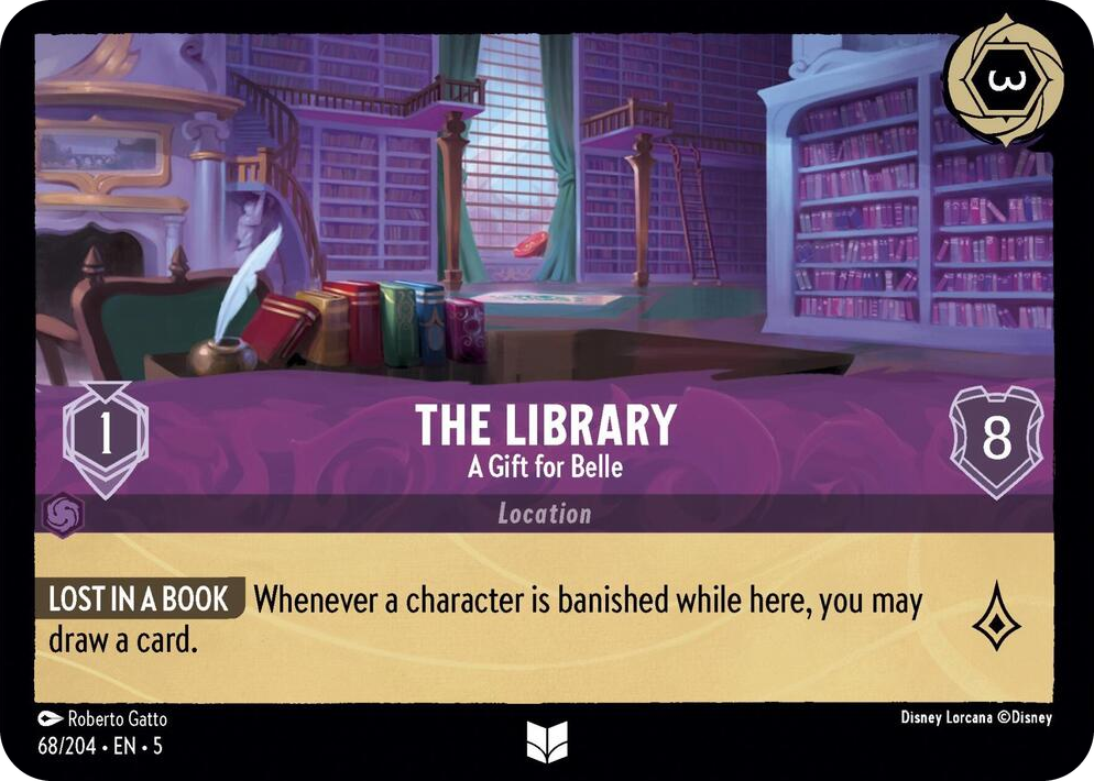0068 The Library - A Gift for Belle Uncommon Shimmering Skies