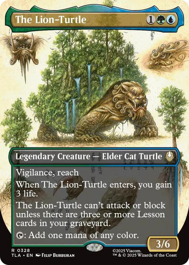 0328 The Lion-Turtle (Borderless) R The Last Airbender