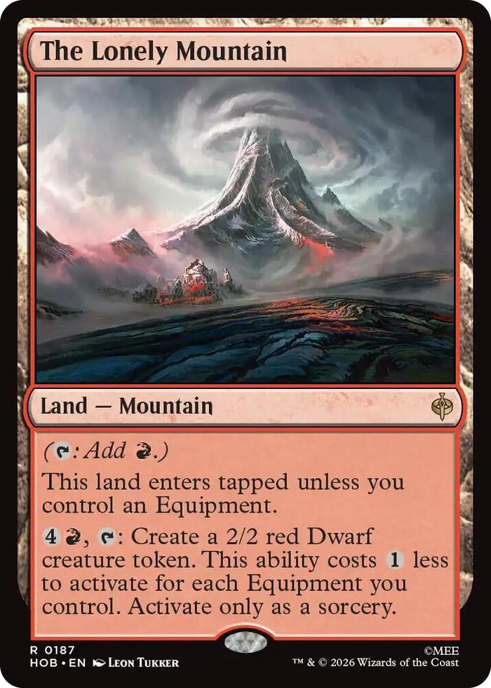 The Lonely Mountain #187 R - The Hobbit Pokemon card