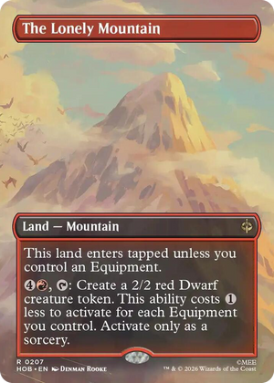 0207 The Lonely Mountain (Borderless) (0207) R The Hobbit