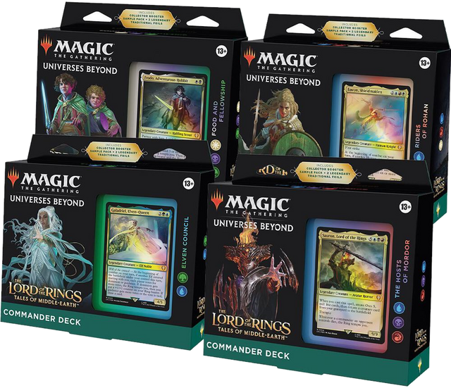 The Lord of the Rings: Tales of Middle-earth Commander Decks [Set of 4]