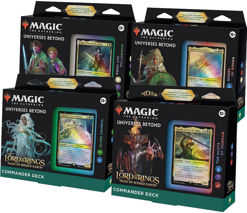 The Lord of the Rings: Tales of Middle-earth Commander Decks [Set of 4] - Commander: The Lord of the Rings: Tales of Middle-earth sealed product