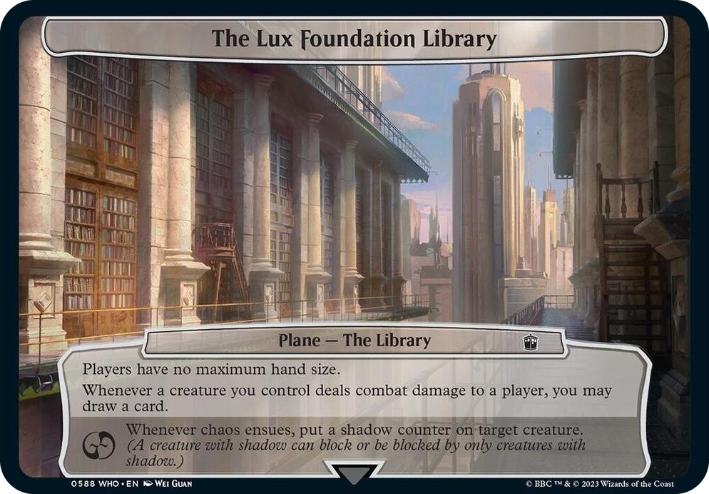 0588 The Lux Foundation Library T Planechase: Universes Beyond: Doctor Who