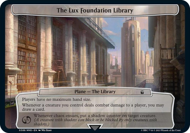 0588 The Lux Foundation Library T Planechase: Universes Beyond: Doctor Who