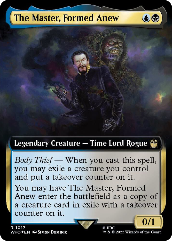 1017 The Master, Formed Anew (Extended Art) (Surge Foil) R Universes Beyond: Doctor Who