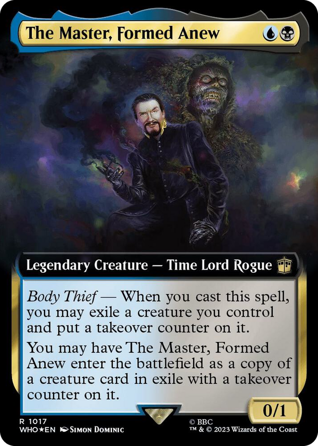 1017 The Master, Formed Anew (Extended Art) (Surge Foil) R Universes Beyond: Doctor Who