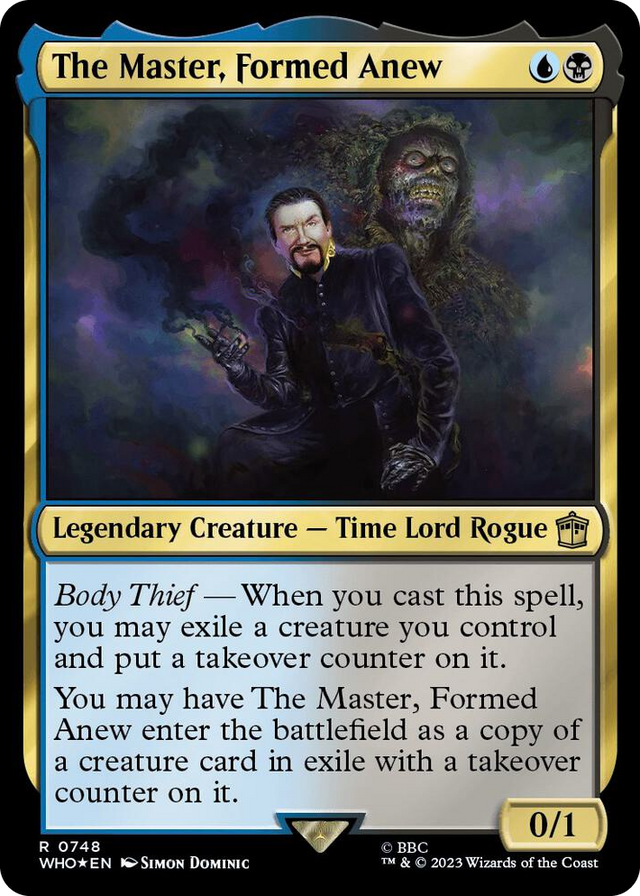 0748 The Master, Formed Anew (Surge Foil) R Universes Beyond: Doctor Who