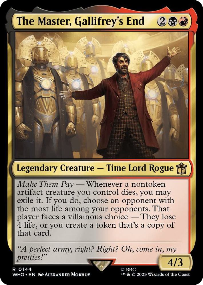 0144 The Master, Gallifrey's End R Universes Beyond: Doctor Who