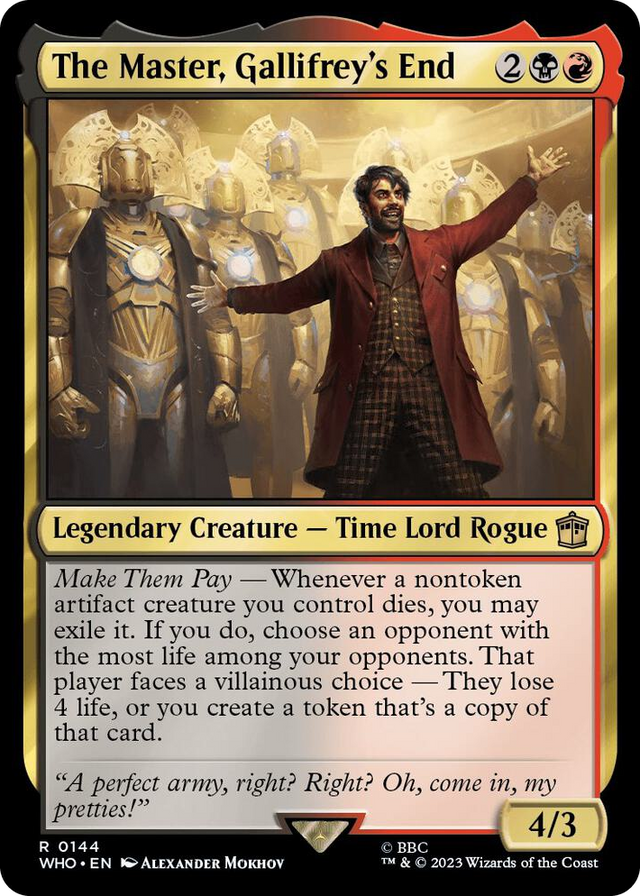 0144 The Master, Gallifrey's End R Universes Beyond: Doctor Who