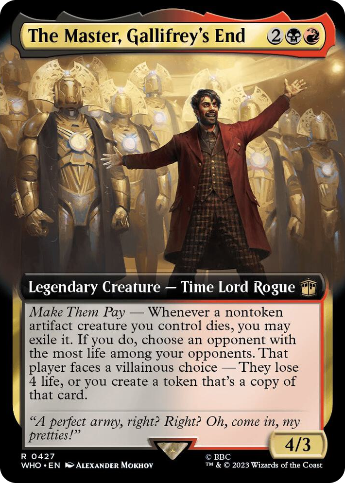 0427 The Master, Gallifrey's End (Extended Art) R Universes Beyond: Doctor Who