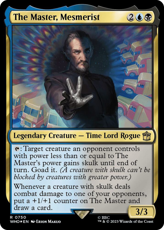 0750 The Master, Mesmerist (Surge Foil) R Universes Beyond: Doctor Who
