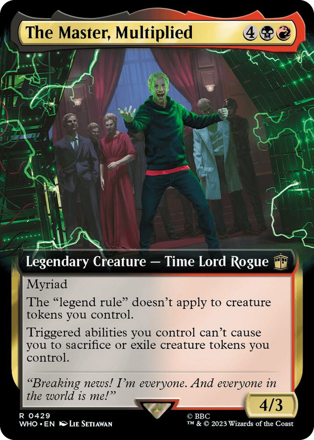 0429 The Master, Multiplied (Extended Art) R Universes Beyond: Doctor Who