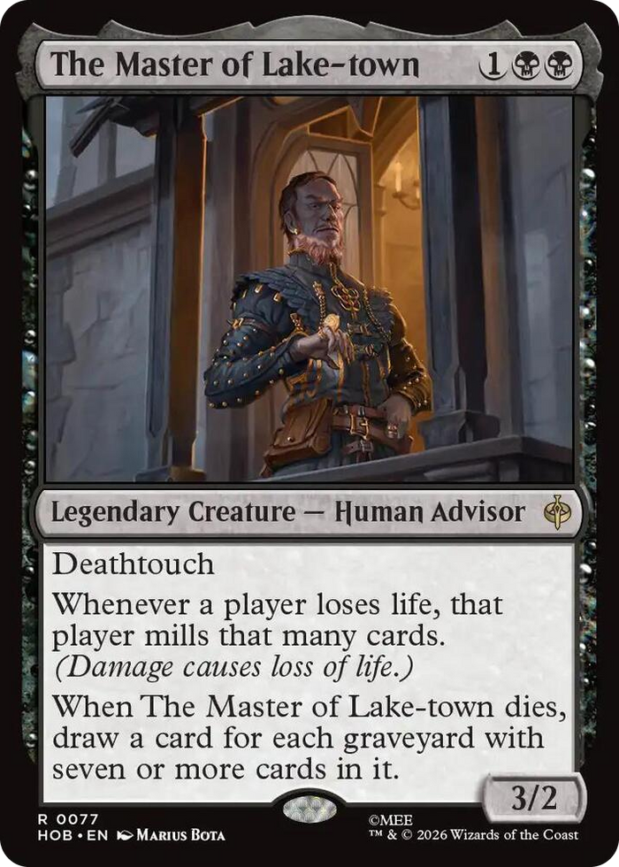 The Master of Lake-town #77 R - The Hobbit Pokemon card
