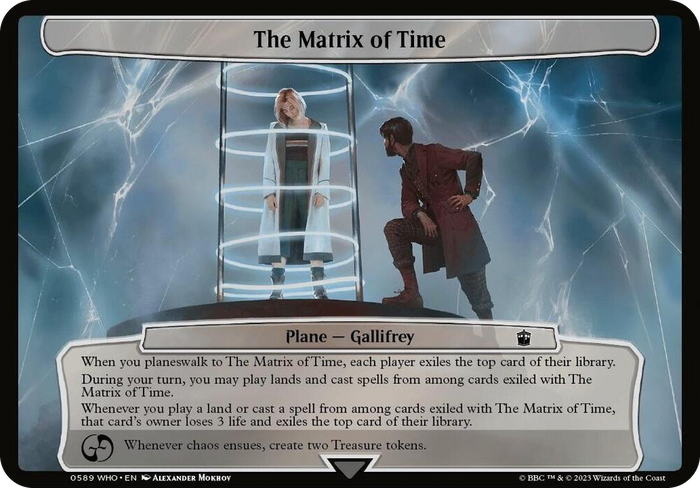 The Matrix of Time #589 T - Planechase: Universes Beyond: Doctor Who Pokemon card