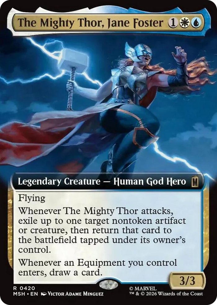 0420 The Mighty Thor, Jane Foster (Extended Art) R Marvel Super Heroes
