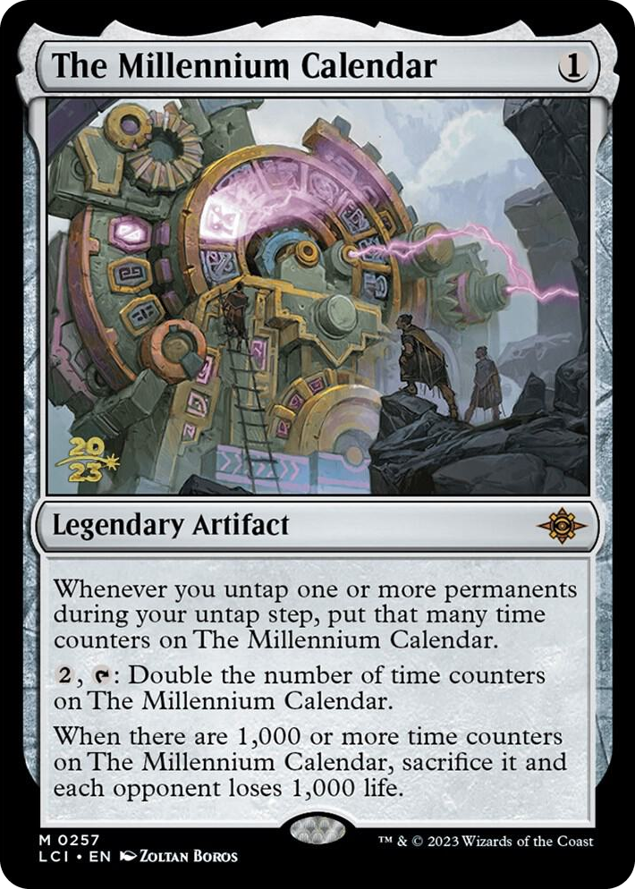 0257 The Millennium Calendar M Prerelease Cards