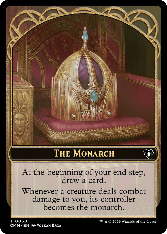 0050 The Monarch // Dragon Egg Double-Sided Token T Commander Masters