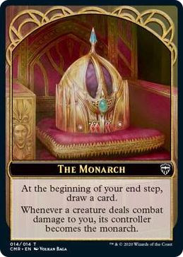 0014 The Monarch // Treasure Double-Sided Token T Commander Legends