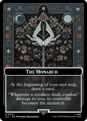 0015 The Monarch // Treasure Double-Sided Token T Commander: The Lord of the Rings: Tales of Middle-earth