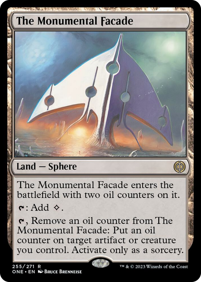 The Monumental Facade #255 R - Phyrexia: All Will Be One Pokemon card