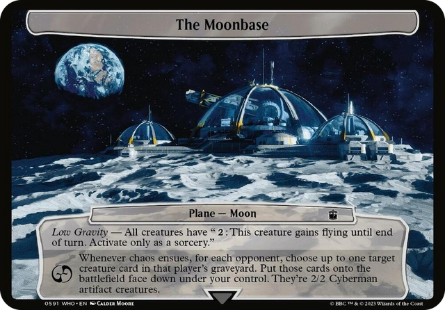 0591 The Moonbase T Planechase: Universes Beyond: Doctor Who