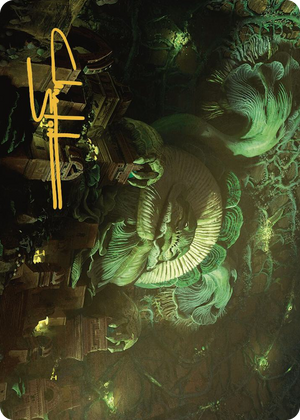0035 The Mycotyrant Art Card (Gold-Stamped Signature) S Art Series: The Lost Caverns of Ixalan