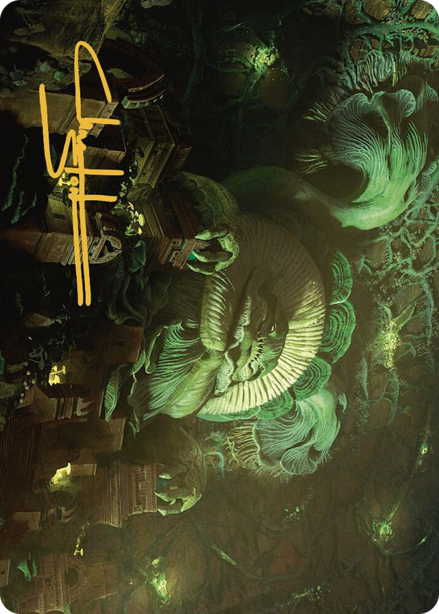 0035 The Mycotyrant Art Card (Gold-Stamped Signature) S Art Series: The Lost Caverns of Ixalan