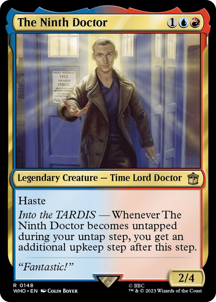 The Ninth Doctor #148 R - Universes Beyond: Doctor Who Pokemon card