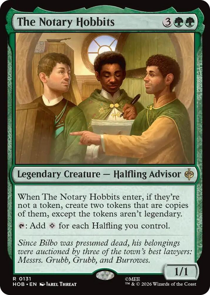 The Notary Hobbits #131 R - The Hobbit Pokemon card