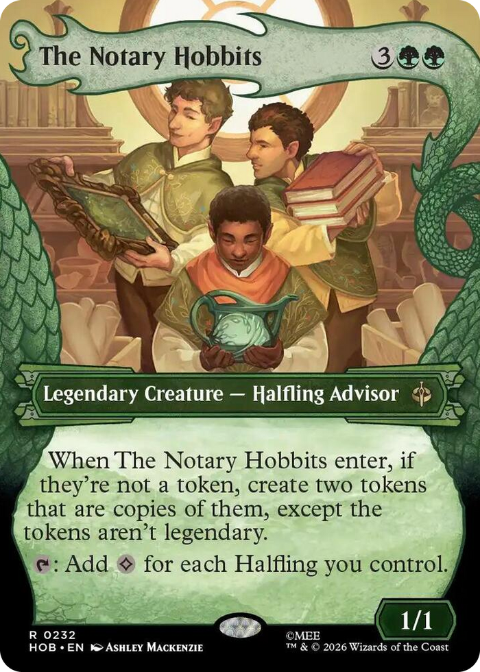 The Notary Hobbits (Showcase) #232 R - The Hobbit Pokemon card