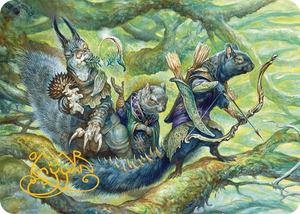 0032 The Odd Acorn Gang Art Card (Gold-Stamped Signature) S Art Series: Bloomburrow