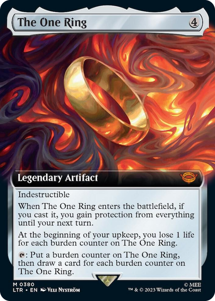 The One Ring (Extended Art) #380 M - Universes Beyond: The Lord of the Rings: Tales of Middle-earth Pokemon card