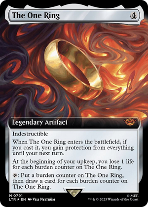 0791 The One Ring (Extended Art) (Surge Foil) M Universes Beyond: The Lord of the Rings: Tales of Middle-earth